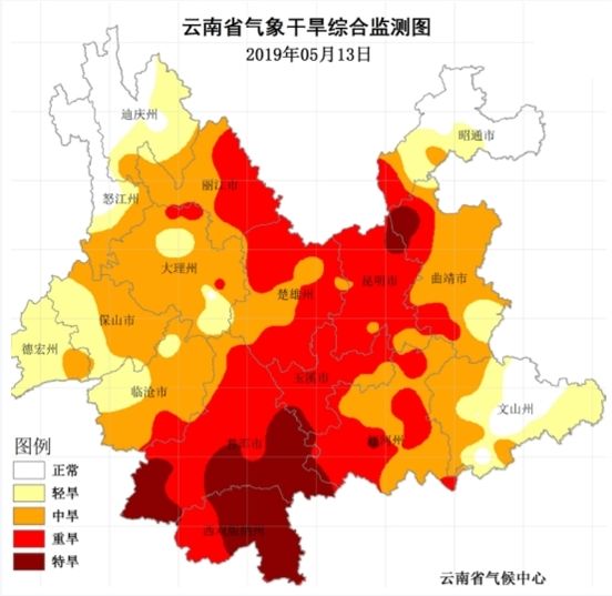 图二,天然橡胶主产区云南地区遭遇干旱天气