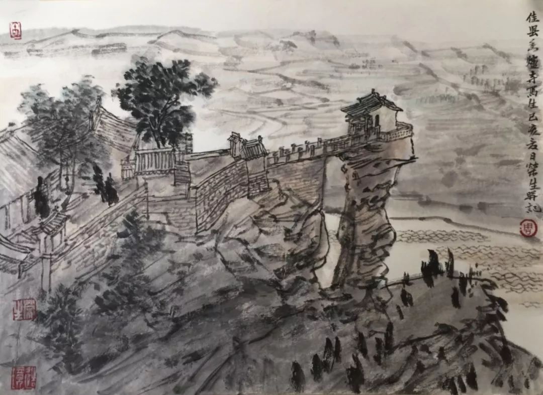 香炉寺国画图片