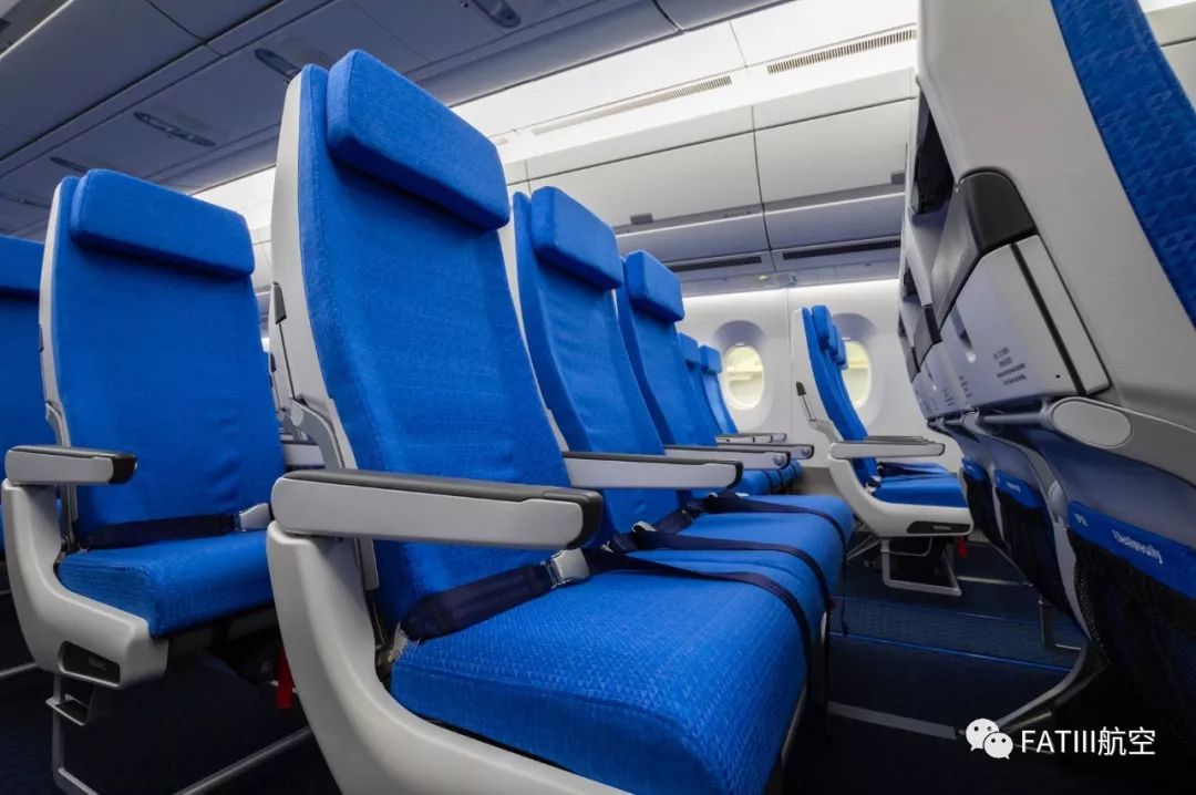 圖:空中客車 經濟艙 南航 a350 經濟艙繼續選用廣受好評的 recaro cl