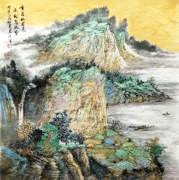 家在青山綠水間——畫家馬治富山水畫印象__鳳凰網