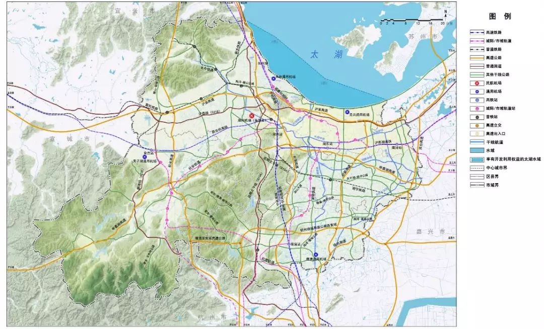湖杭高速规划图图片