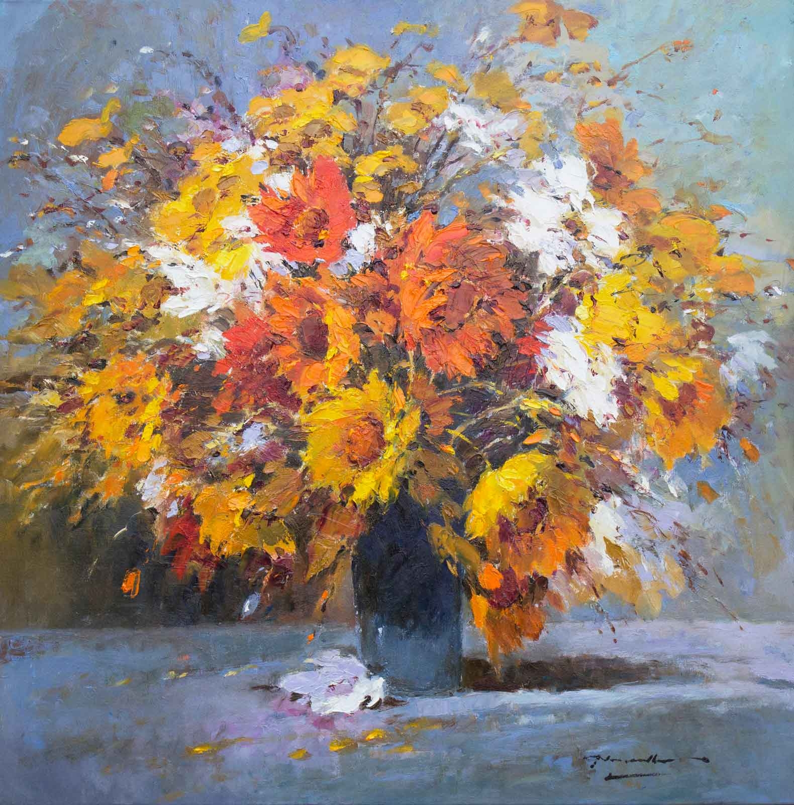 这组花卉风景作品鲜艳多彩景色非一般的美