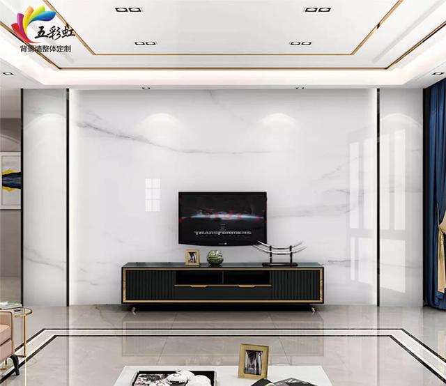 生活不会辜负每一份努力,9款简约现代微晶石电视背景墙!