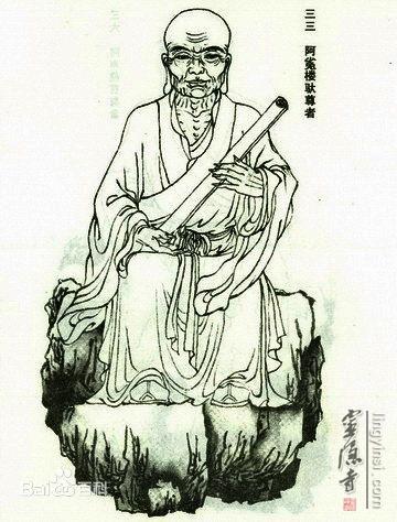 五百罗汉033阿03楼驮尊者天眼第一阿那律