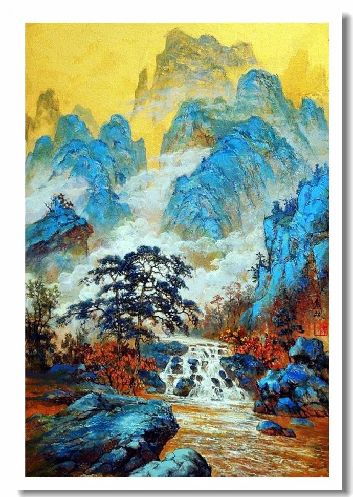 国韵魅魂--中国画家熊斌新国学油画作品赏析