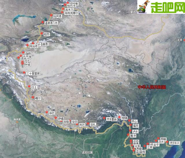 走吧網/制 這是一條中國最長的公路 從起點到終點 從我國大西北到