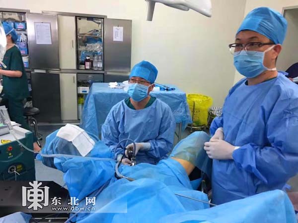 黑龙江省医院,经泌尿系彩超检查原来是膀胱内长了一个五公分大的肿瘤