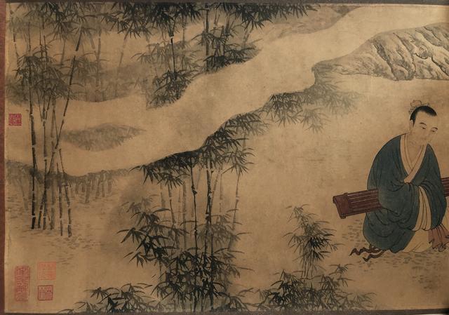 唐寅巅峰之作竹林七贤图真迹