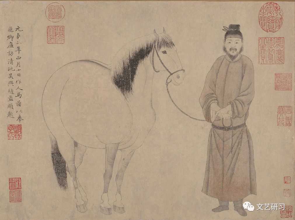 赵孟頫 《人马图》 1296年 the metropolitan museum of art, new