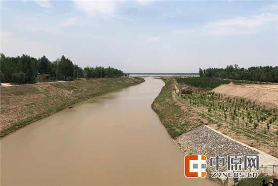 壮丽70年61聚焦黄河生态带濮阳市渠村引黄入冀补淀渠首闸引黄入冀润