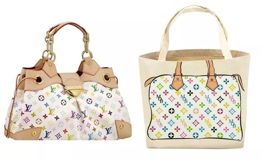 使用了lv标志性的monogram