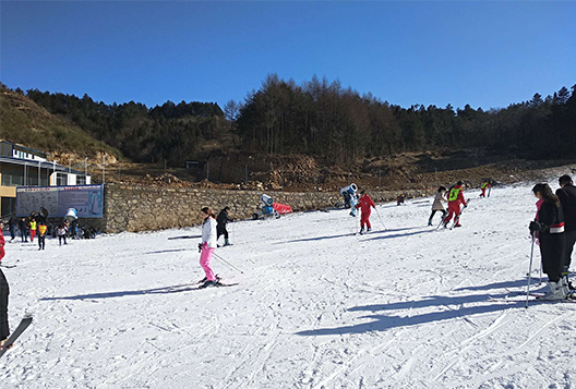 英山桃花冲滑雪场图片