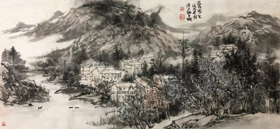 杨开刚山水画图片