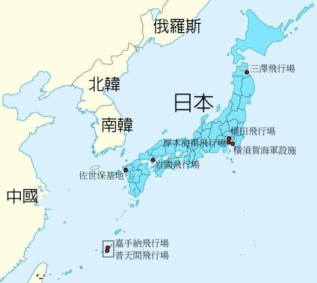 日本军事基地图图片