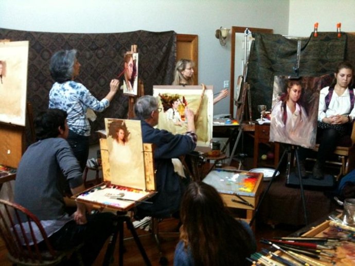 画家,模特,画室.__凤凰网