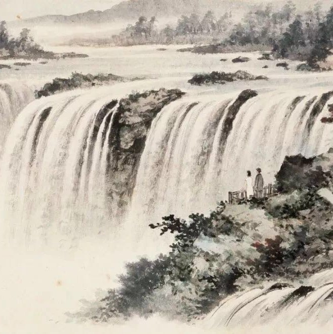 画坛宗师黄君璧笔下的世界三大瀑布：飞流直下三千尺__凤凰网