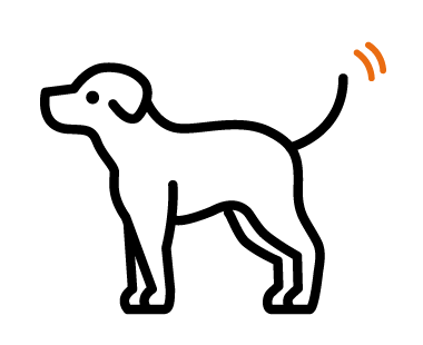 救援犬简笔画图片