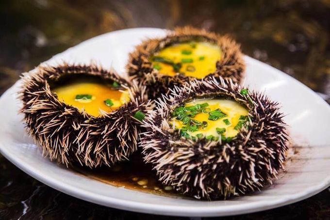 海胆蒸蛋,第一次吃觉得味道很特别.