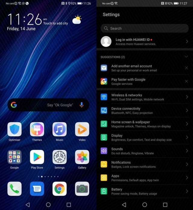 华为emui10系统截图曝光ui终于不那么丑了