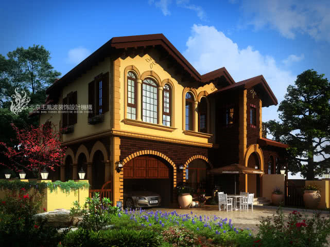 温榆河别墅区800平米混搭风格效果图