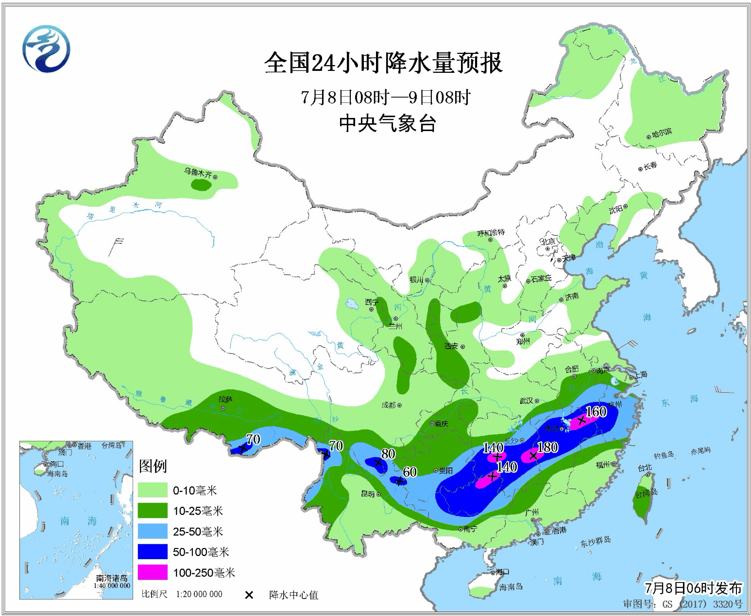 南方大雨天天见桂湘赣浙暴雨扎堆