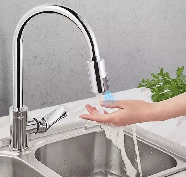 让普通水龙头秒变智能!0.1秒极速感应出水,使用便捷还节水