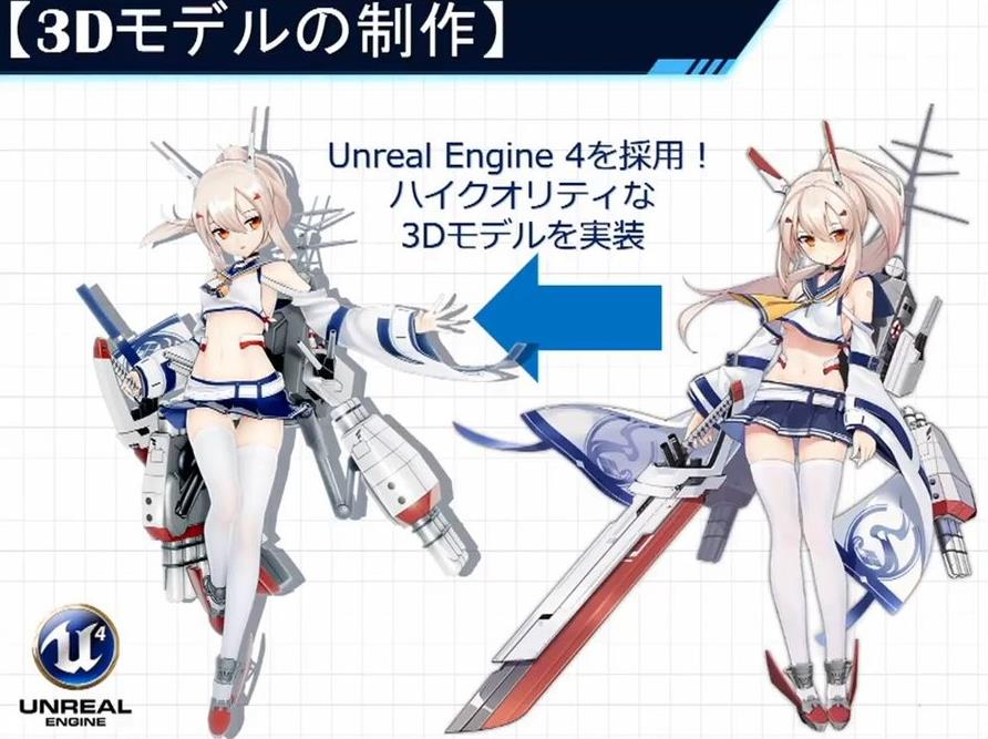 碧蓝航线:苍蓝誓约3d建模对比,ps4版不如手游?小加加删号警告