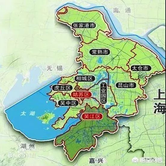 这是很多人误解苏州大市城市逻辑的地方,我们已经习惯了单中心大呈行