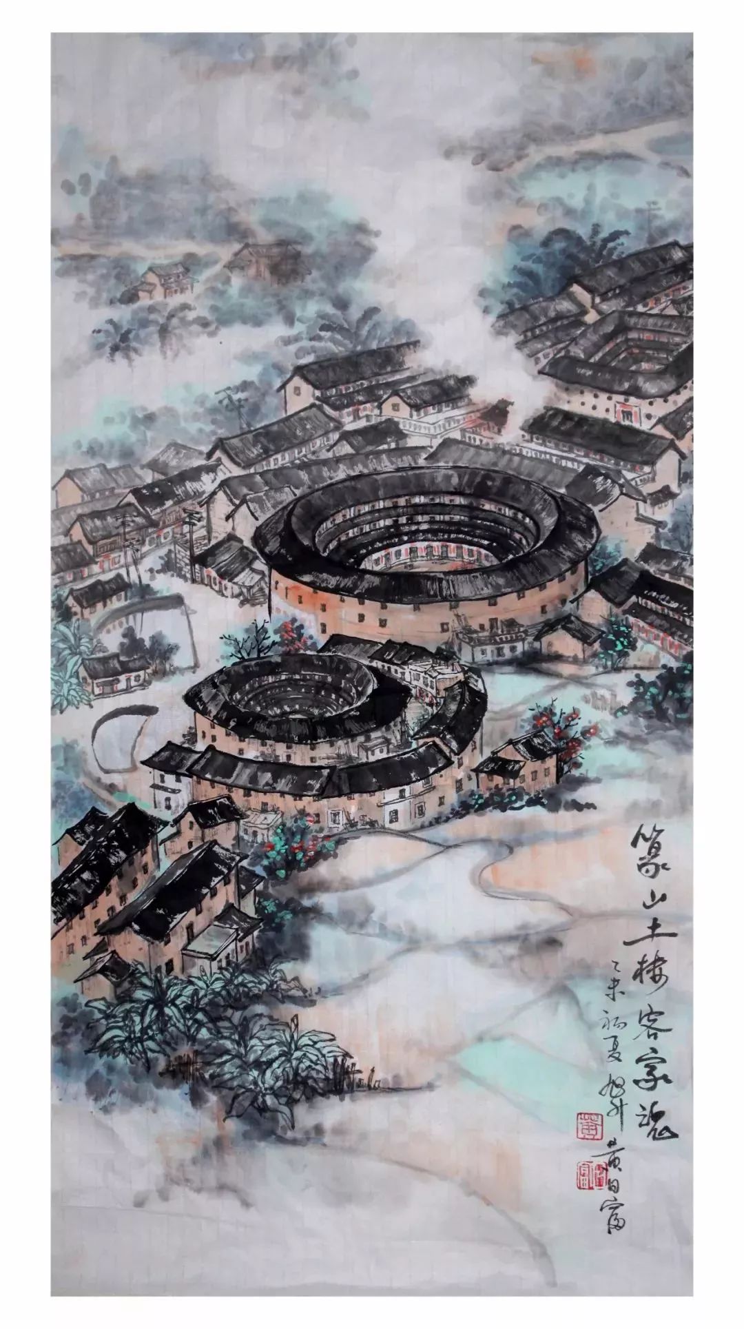 他雕的客家土楼浓浓乡情满是记忆