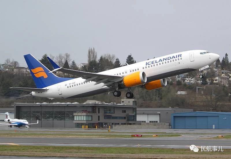 波音 737 max9 飞机予最新客户,即总部设于雷克雅维克(reykjavik)的