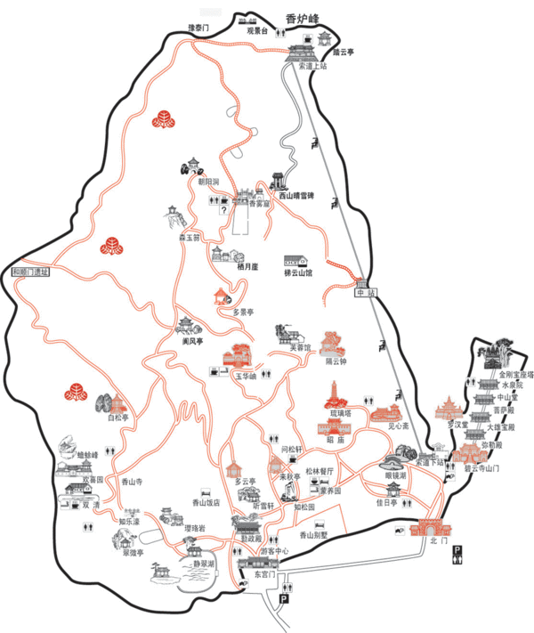 树铭旅游香山公园路线推荐