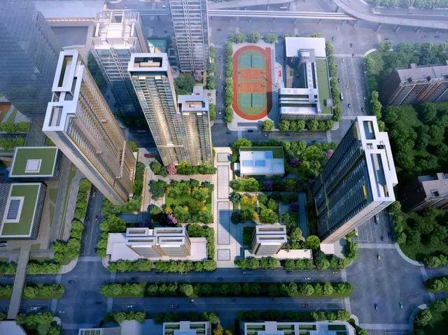 围合式布局,即为建筑围绕中心环境而设计,表达了事物内部和谐统一的