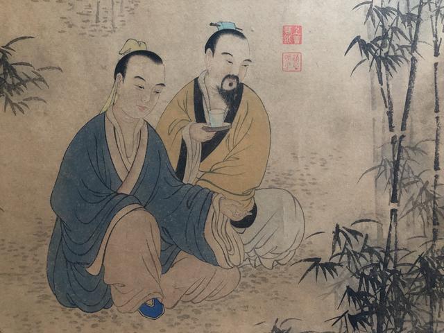 唐寅巅峰之作竹林七贤图真迹