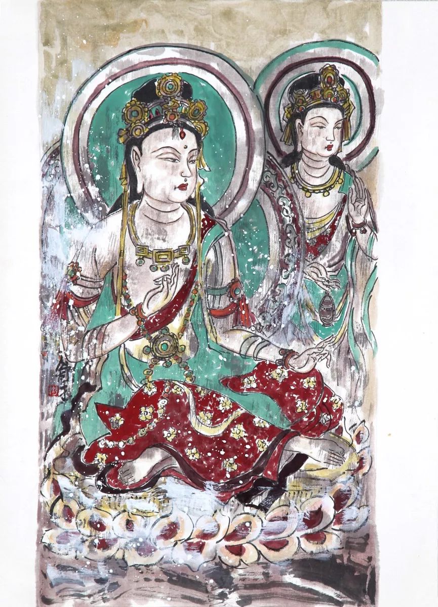 中国人口促进会书画院理事 中国水墨画院专职画家 敦煌画派艺术研究院