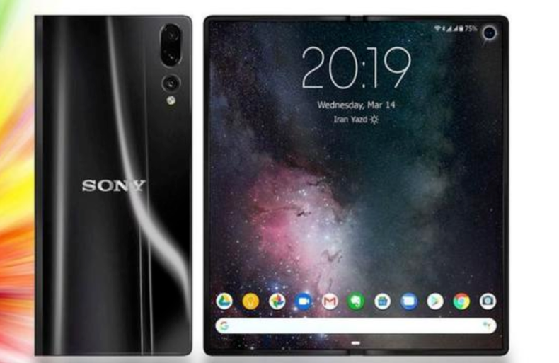 索尼xperia f折叠手机曝光:采用8.