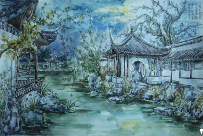 《红楼梦》第十七回,大观园试才题封额所引用到的古诗__凤凰网