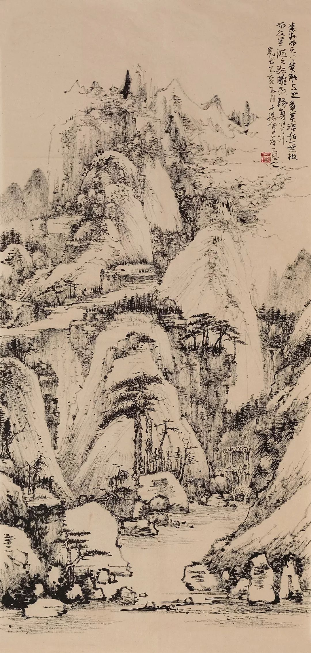 气韵肇自然 雄逸见精神——读李度一先生焦墨山水画