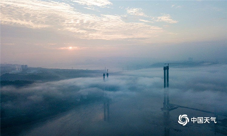 雾都再放大招平流雾让重庆化身天空之城