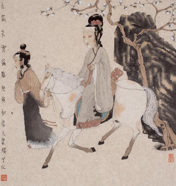 新文人画家于水人物画作品精选欣赏