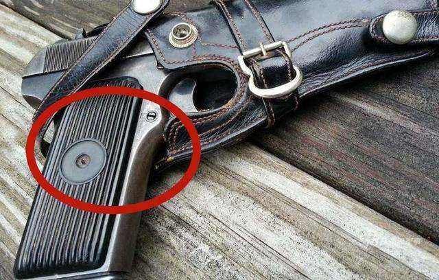 为了保密中国将这把枪上的五角星去掉了