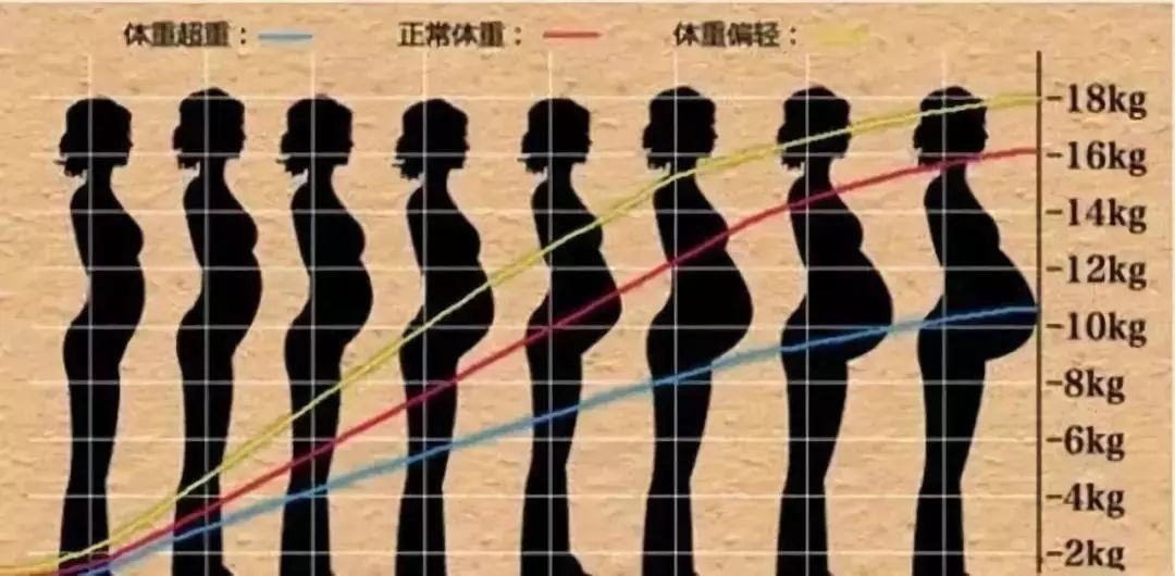 5及以下孕期建议增重12kg-15kg标准型:bmi=18.5至22.