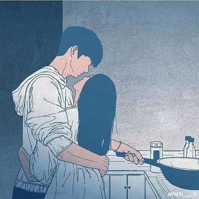 没有五官的情侣日常看的老阿姨们老脸一红