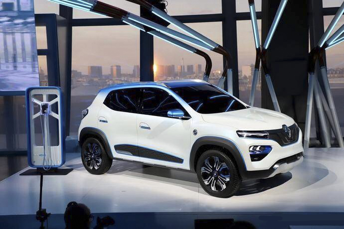 東風雷諾k-ze諜照低溫測試曝光 定位純電動小型suv