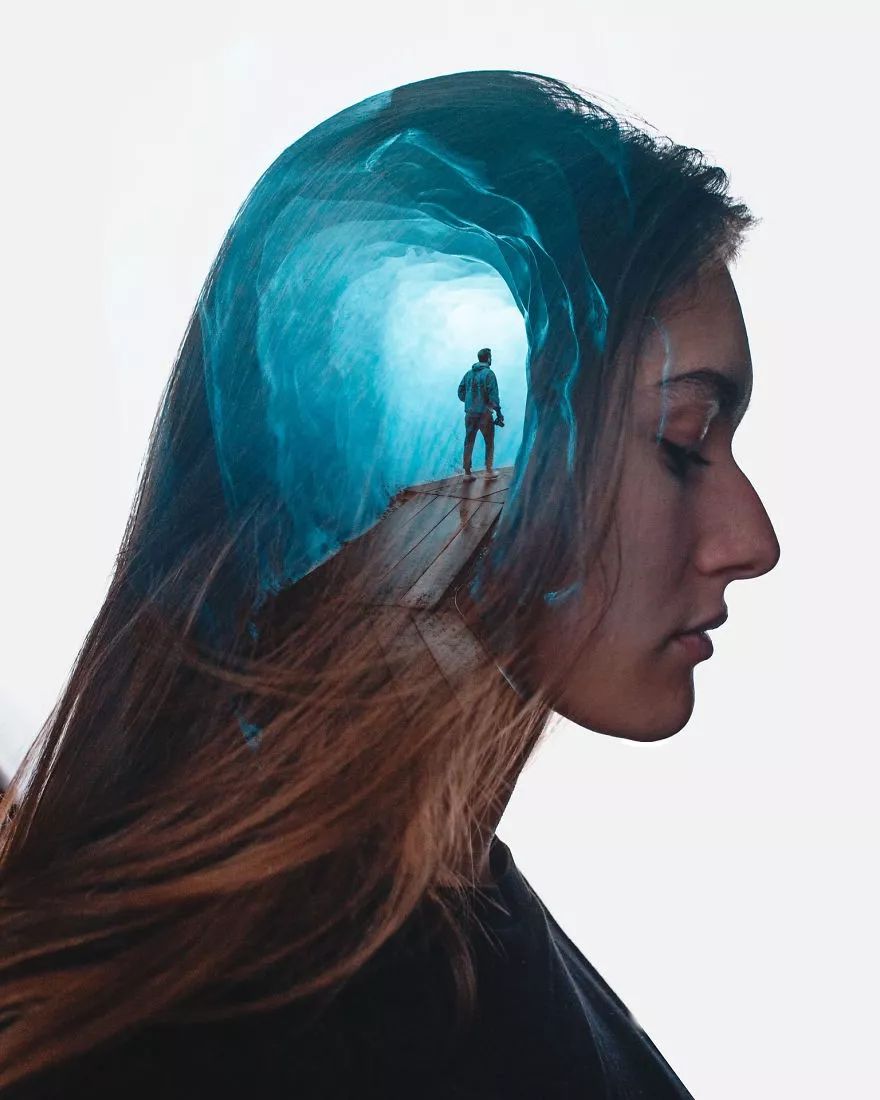 双重曝光下的美片