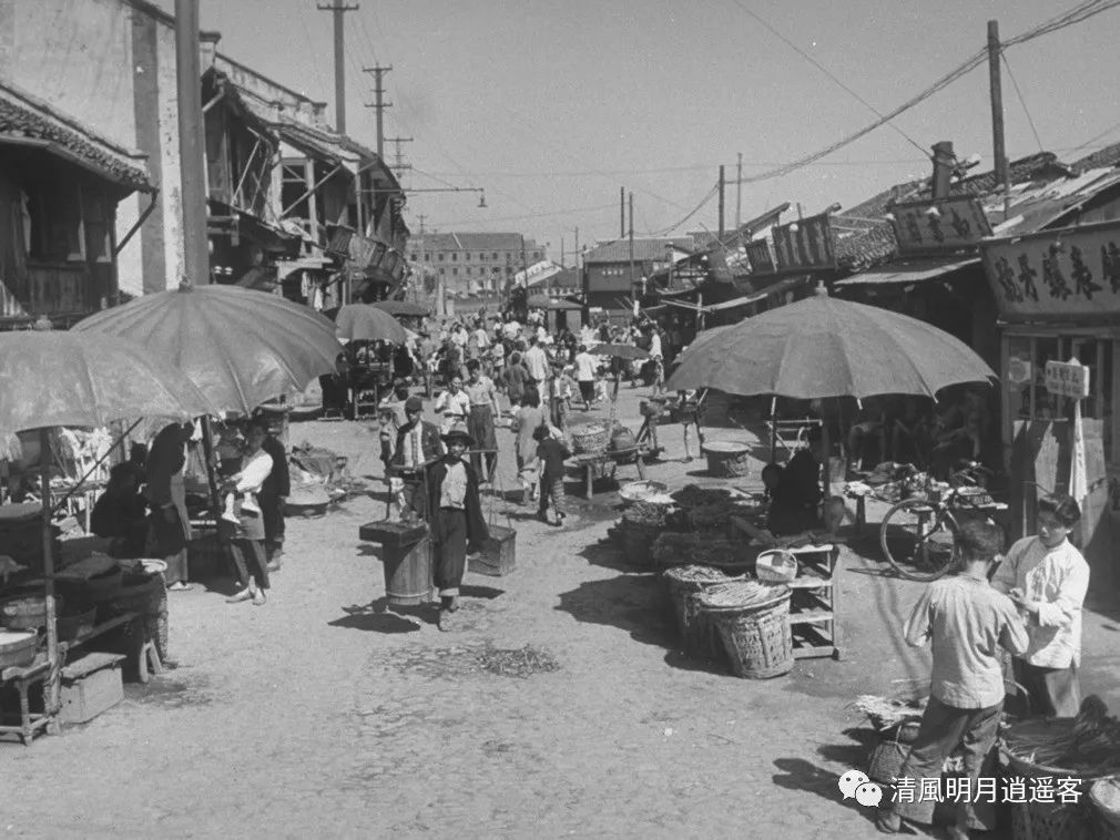 老照片重回1949年解放前夕的上海