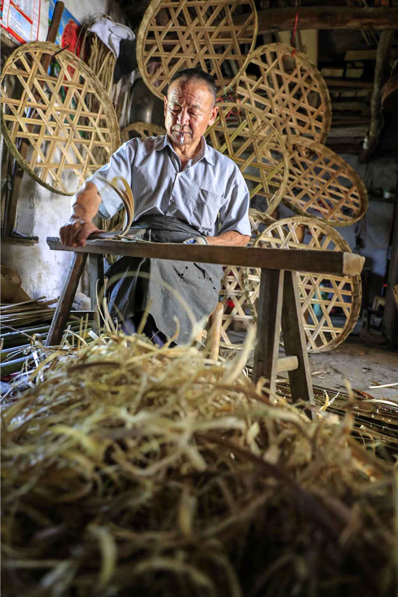 殷棚乡即将消失的竹编手艺