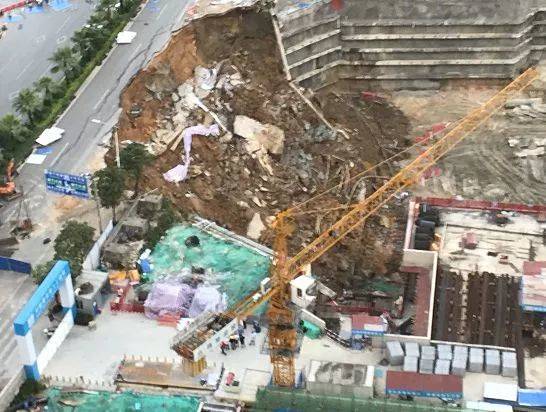 南宁深基坑坍塌事故原因初步确定基坑支护变形水管爆裂