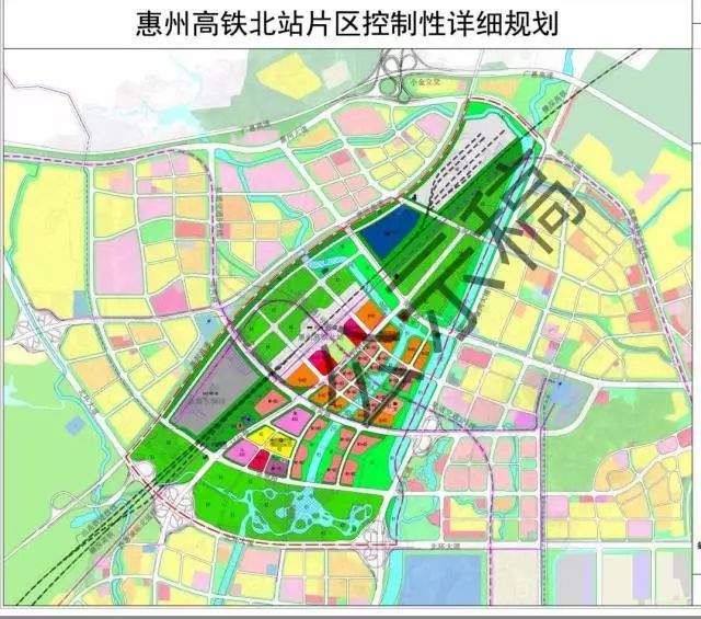 高鐵城軌地鐵全都有惠州高鐵北站片區最新規劃公示