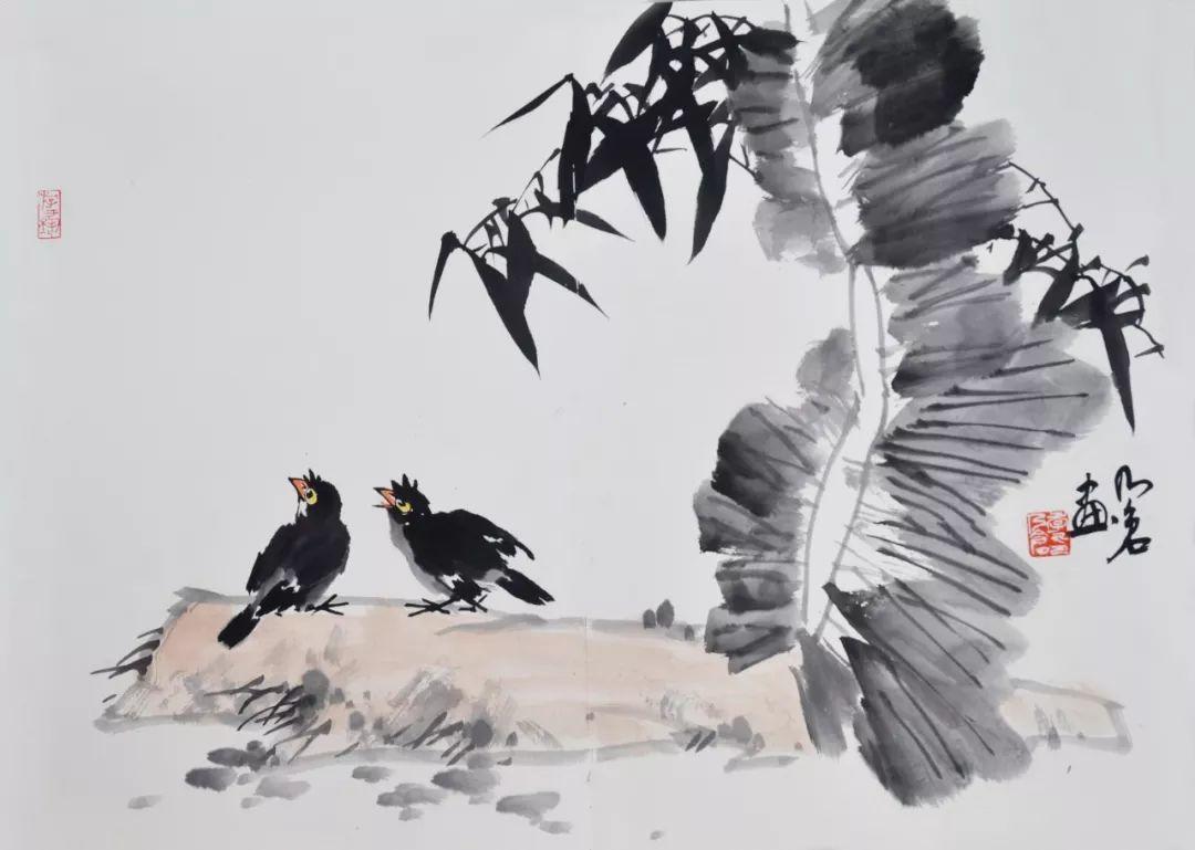 国画写意芭蕉创作中,如何做到大处着眼,整体取势?__凤凰网