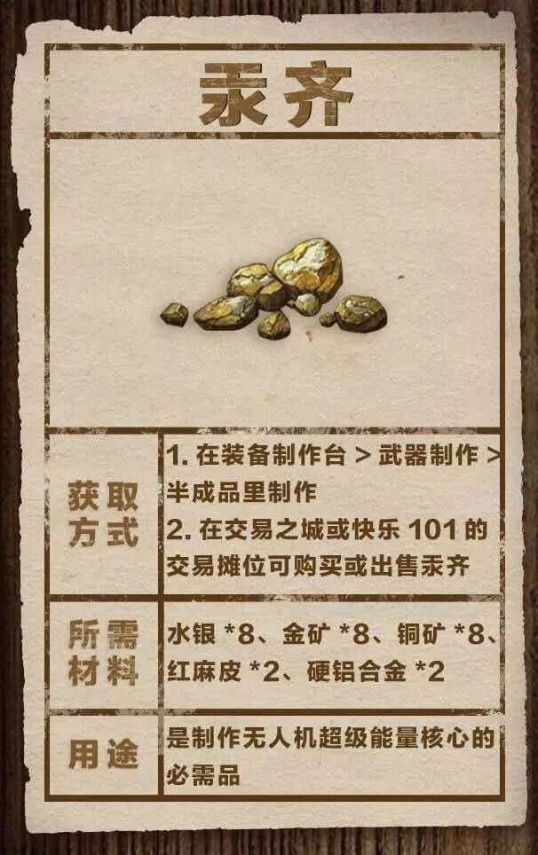 明日之后:3种新采集资源,2种新半成品,6种新专属资源,图鉴